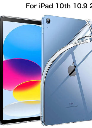 For iPad 10th 10.9 2022 7 8 9th Gen 10.2 Air 5 6 13 Case TPU Silicon Transparent Cover For iPad Pro 9.7 10.5 11 13 Mini 3 4 5 6 DUNNO Official Store