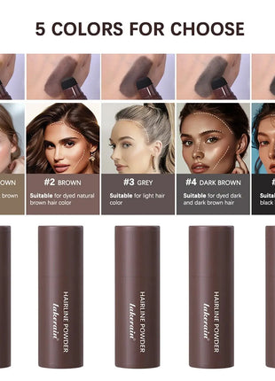 Waterproof Hairline & Root Concealer Pen – Instant Grey Coverage with Easy Blend Powder Stick for Normal Hair Stone's Store