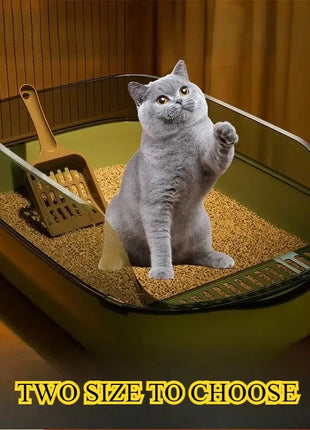 Cat Litter Box Semi Enclosed Design Large Capacity Splashproof Cover Easy Clean Non Stick Cat Toilet with Litter Scoop for Cats Dropshipman