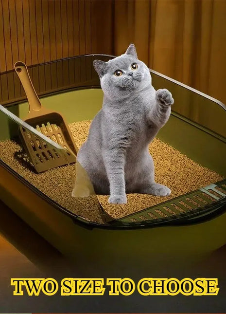 Cat Litter Box Semi Enclosed Design Large Capacity Splashproof Cover Easy Clean Non Stick Cat Toilet with Litter Scoop for Cats Dropshipman