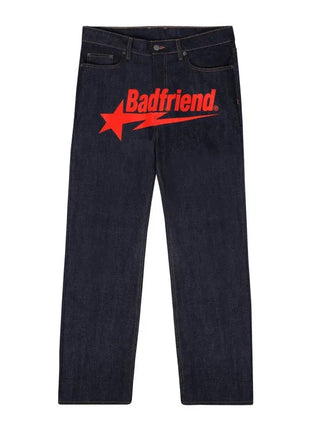 Baggy Graffiti Embroidered Jeans INS Clothing Store