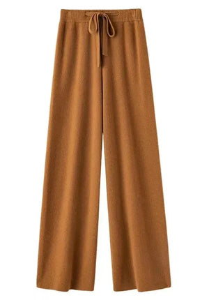 Bxoxo Autumn Casual Wide Leg Pants for Women High Waist Drawstring Soft Warm All Match Pants Korean Solid Simple Straight Trousers New Suli Store