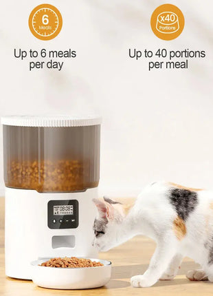 4L Pet Feeder Tuya WIFI Automatic Dog Food Dispenser Smart Cat Feeder 2L Cat Automatic Drinking Fountain Dog Water Feeder Dropshipman