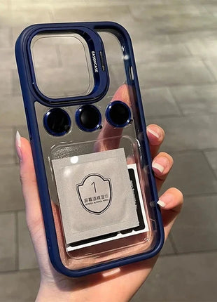Camera Stand Cases with Lens Protection For iPhone 15 Pro Max (with Free Camera Lens) Shop1104115021 Store
