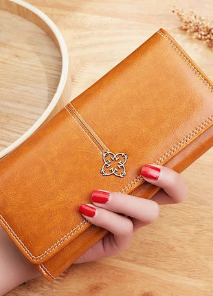 Elysia Women's Long Leather Wallet Shop1104778561 Store