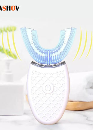 Sonic Electric Toothbrush U Type Toothbrush Silicon Head 360 Degrees Intelligent Automatic USB Charge Waterproof Teeth Whitening