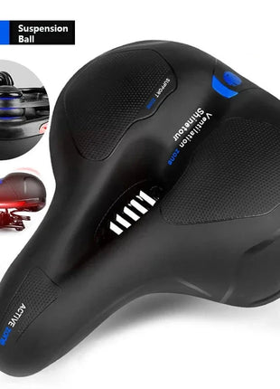 Reflective Shock Absorbing MTB Bicycle Seat Breathable Rainproof Road Mountain Bike Saddle Comfortable Cycling Accessory for Men Shop1102066021 Store