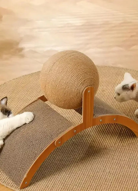 1PC Cat toy Vertical arched cat claw ball wear-resistant non chipping claw grinder Self fun pet toy Shop1104086696 Store