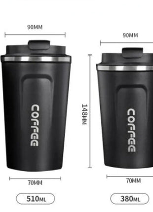Stainless Steel Smart Coffee Tumbler Thermos Cup with Intelligent Temperature Display Portable Travel Mug 380ml 510ml Febwind-Baking-Official Store