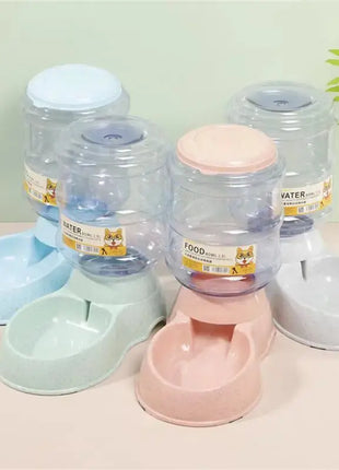 3.8L Dog Automatic Feeders Plastic Water Bottle Cat Bowl Feeding and Drinking Dog Water Dispenser Pet Feeding Bowl Pet Supplies Dropshipman