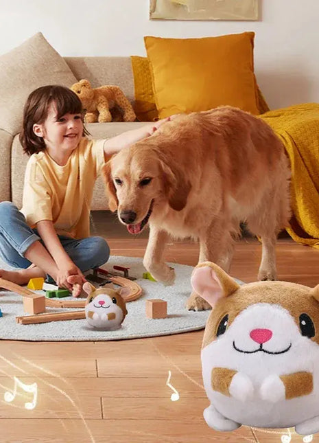 Music Vibration Bouncing Ball Bite Resistant Funny Interactive Squeaky Toys Talking Self-Moving for Small Medium Dogs Dropshipman