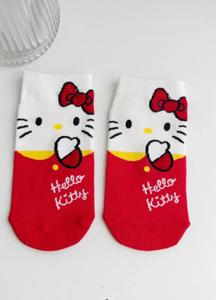 Korean Style Sweet and Comfortable Hello Kitty Women's Cotton Socks Surrounding Toy And Gift Stores Store