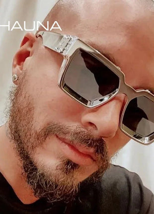 SHAUNA Retro Square Sunglasses 😎 UV400 Candy Colors & Silver Mirror SHAUNA Official Store