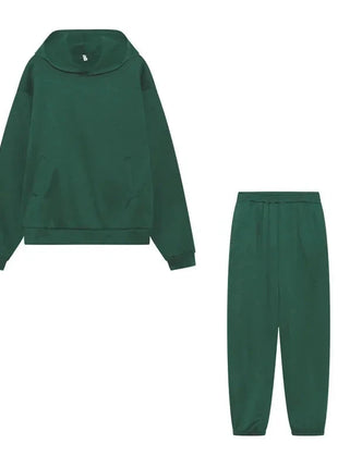 Plus Size Fashionable Long Sleeve Sweatshirt And Pants Set Autumn Winter Women's Casual Wear Two Piece Suit Comfortable plus ... Oyao Store