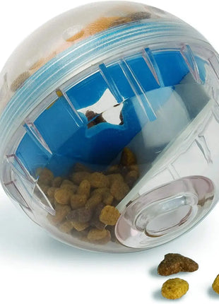 IQ Treat Ball Dog Treat Dispenser Toy Ball Interactive Dog Toy - 4" Dog Food Toy Stimulation, Slow Feeder Dropshipman