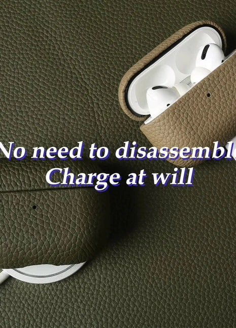 Genuine Leather Case For Airpods Pro 2 ZWW Leather Phone Case Store