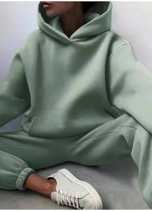 Plus Size Fashionable Long Sleeve Sweatshirt And Pants Set Autumn Winter Women's Casual Wear Two Piece Suit Comfortable plus ... Oyao Store