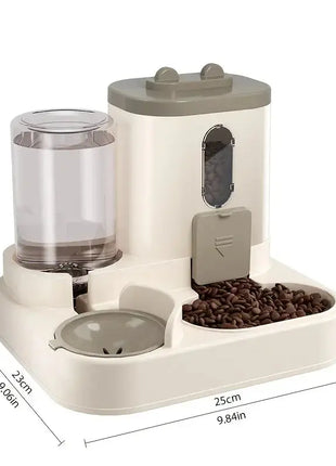 2in 1 Cat Food Dispenser Water and Food Integrated Fully Automatic Cat Food Feeding and Water Dispenser Cute Water Dispenser Dropshipman