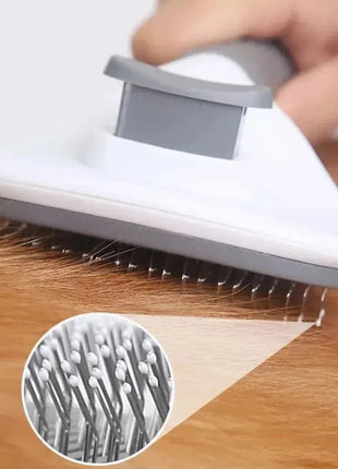 Pet Dog Brush Cat Comb Self Cleaning Pet Hair Remover Brush Chinese Gold Leaf Store