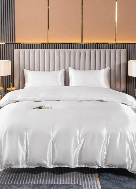 Kuup satin surface Duvet Cover Colored Bedding Set QUEEN KING Size Quilt Cover High Quality Skin Friendly Fabric Bedding Cover Kuup Textile Store