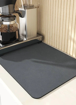 Super Absorbent Large Kitchen Absorbent Mat Antiskid Draining Coffee Dish Drying Mat Quick Dry Bathroom Drain Pad Tableware Mat E-Goods Store