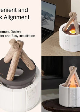 Simulated Flame Aromatherapy Diffuser – Relaxing & Stylish Shop1104998585 Store