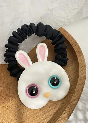 2023 New Women Cute Cat Rubber Bands Elastic Hair Bands Korean Headwear Children For Girls Lovely Hair Accessories Ornaments SYTZ Hair Accessories Store