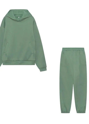 Plus Size Fashionable Long Sleeve Sweatshirt And Pants Set Autumn Winter Women's Casual Wear Two Piece Suit Comfortable plus ... Oyao Store