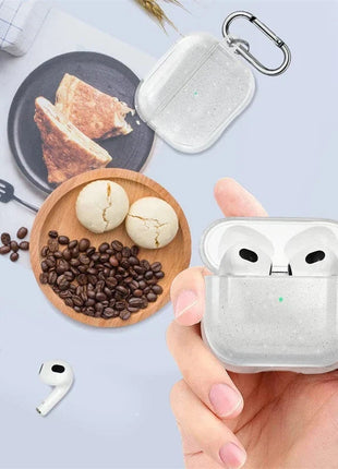 Bling Glitter Soft TPU Earphone Case with Keychain for Airpods Pro 2 2022 2nd Generation Air Pods 3 1 3rd Gen Cover Accessories PfotenSpaß