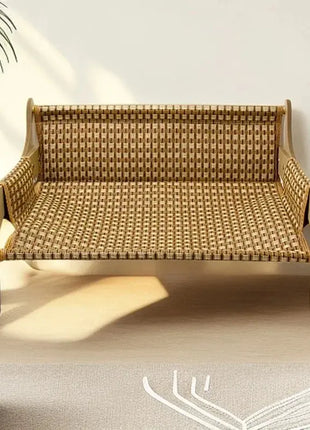 Summer Cooling Cat Bed Cool Mat Sofa Cat Scratch Wear-Resistant Cat Bed Rattan Lounge Chair Dog House Cat House Pet Sleeping Bed Dropshipman