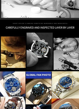 POEDAGAR Classic Lux® – Men’s Stainless Steel Watch POEDAGAR Watch Store