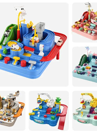 Car Train Track Sets Racing Rail Model Educational Toys Children Adventure Game Mechanical Interactive Animals Space Rocket Toy Shop1102598172 Store