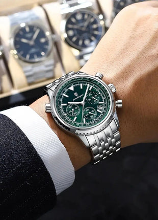 POEDAGAR Luxury Military Watch for Men Waterproof Luminous Date Chronograph Man Watch Sport Quartz Stainless Steel Men's Watches POEDAGAR Brand Watches Store