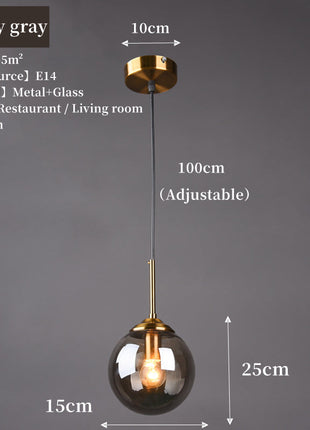 Modern Nordic Glass Pendant Lamp – Stylish Kitchen Pendant Lighting with Metal Fixture for Living and Dining Rooms MANUFACTRER Store