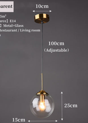 Modern Nordic Glass Pendant Lamp – Stylish Kitchen Pendant Lighting with Metal Fixture for Living and Dining Rooms MANUFACTRER Store