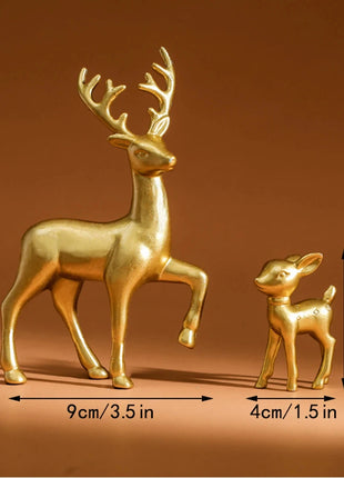 Doe, a Deer, a Female Deer and Her Adorable Fawn GUGHOME Store