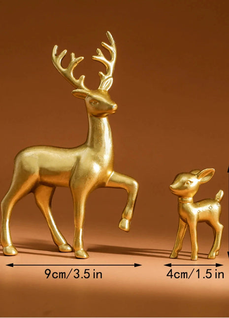 Doe, a Deer, a Female Deer and Her Adorable Fawn GUGHOME Store