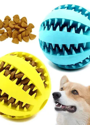 Natural Rubber Pet Dog Toys Dog Chew Toys Tooth Cleaning Treat Ball Extra-tough Interactive Elasticity Ball5cm for Pet Products Dropshipman