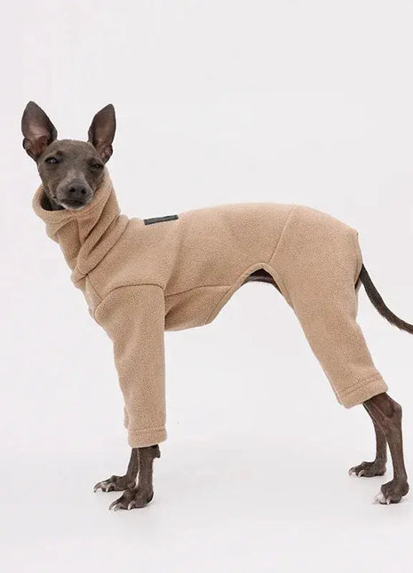 Dog Clothes Whippet Greyhound Clothes Winter Warm Double Sided Polar Fleece Four-legged Dog Jacket High Collar Winter Clothes Dropshipman