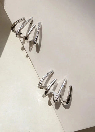 Luxury Claw Ear Rake Zircon Earrings for Women ZX Jewellery Store