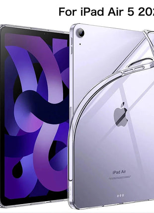 For iPad 10th 10.9 2022 7 8 9th Gen 10.2 Air 5 6 13 Case TPU Silicon Transparent Cover For iPad Pro 9.7 10.5 11 13 Mini 3 4 5 6 DUNNO Official Store