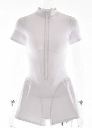 Sexy Elegant Women’s Zip-up O-neck Long Sleeve Jumpsuit – Streetwear Autumn Overalls, Fitness Sports Bodysuit for Women FDYOUI Official Store