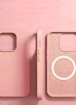 For Magsafe Original Magnetic Cases For iPhone 15 14 13 12 11 Pro Max Plus Wireless Charge Case Liquid Silicone Cover Accessory GRATUIT 3C Accessories Store