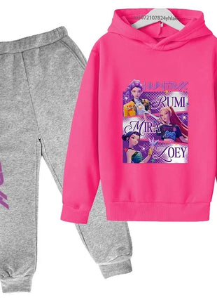 Kids Kpop Demon Hunters Hoodie & Jogger Set Shop1103677024 Store