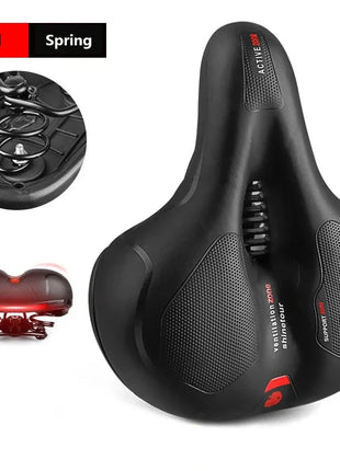 Reflective Shock Absorbing MTB Bicycle Seat Breathable Rainproof Road Mountain Bike Saddle Comfortable Cycling Accessory for Men Shop1102066021 Store