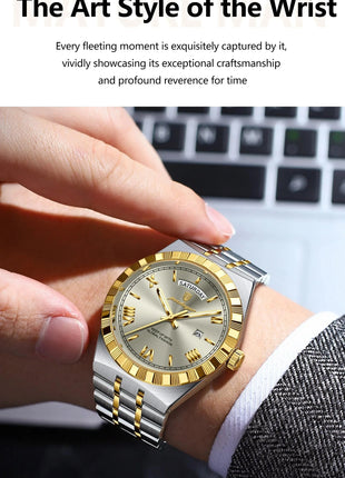 POEDAGAR Classic Lux® – Men’s Stainless Steel Watch POEDAGAR Watch Store