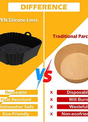 Silicone Air Fryer Baking Tray: Effortless Clean-up and Even Cooking Stone's Store