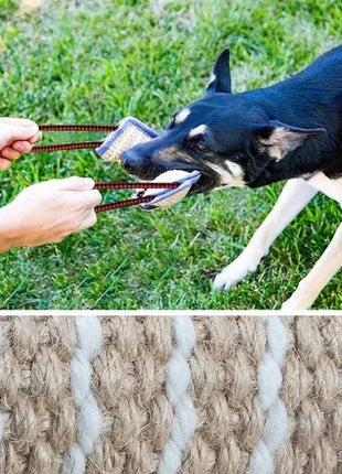 Durable Jute Dog Bite Pillow Tug Toy For Aggressive Chewing Pet Dogs Interactive Pulling Dogs Accessories Training Aid Dropshipman
