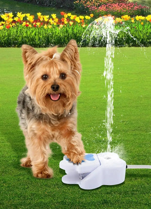 Dog Water Fountain Puppy Water Toy for Garden Step on Garden Drinker for Puppies Outdoor Paw Activated Pet Sprinkler Toy Dropshipman