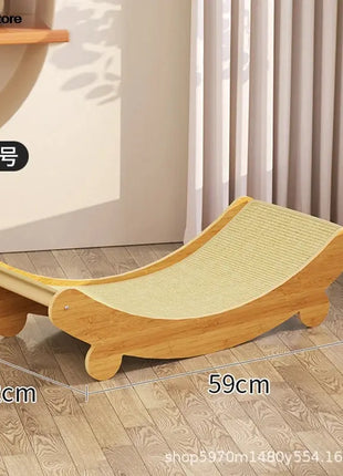 Multifuction Wooden Cat Scratching Sleeping Bed YingYing Store